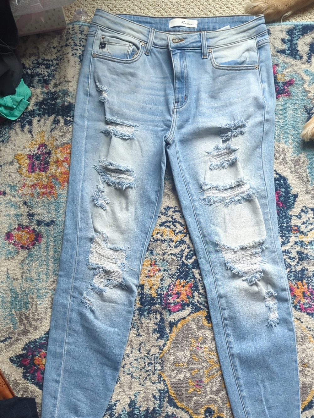 KanCan Light Blue Distressed Skinny Jeans